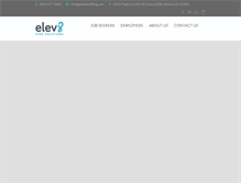 Tablet Screenshot of elev8staffing.com